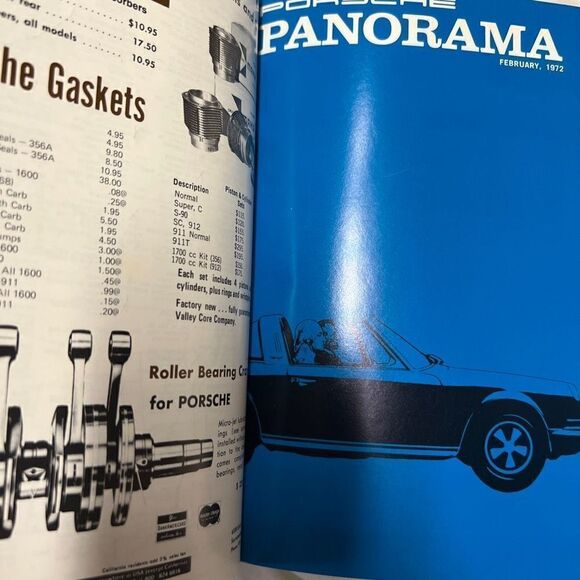 Porsche Panoramic Hardcover Bounded Magazines Vintage 1972 JAN-Dec  PCA - Picture 5 of 15